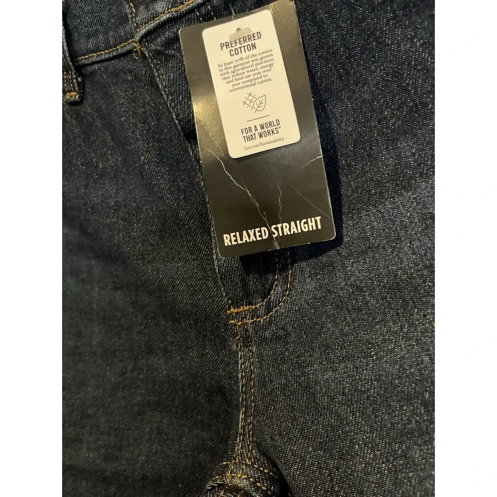 LEE Relaxed Fit Jeans Straight Leg Relaxed Seat & Thigh Dark Blue Night Shade 29